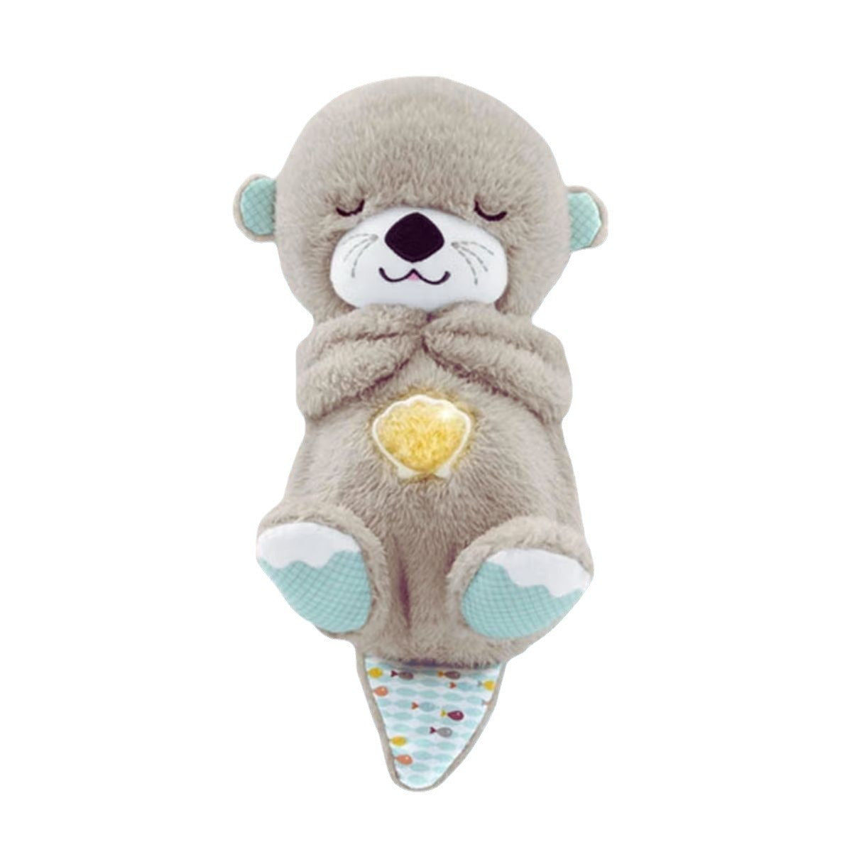 Peluche loutre apaisante et respirante avec berceuse